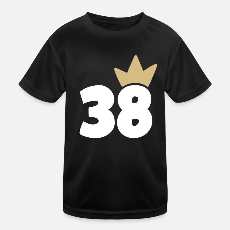 38 Krone Nummer 38 Kinder Funktions-T-Shirt