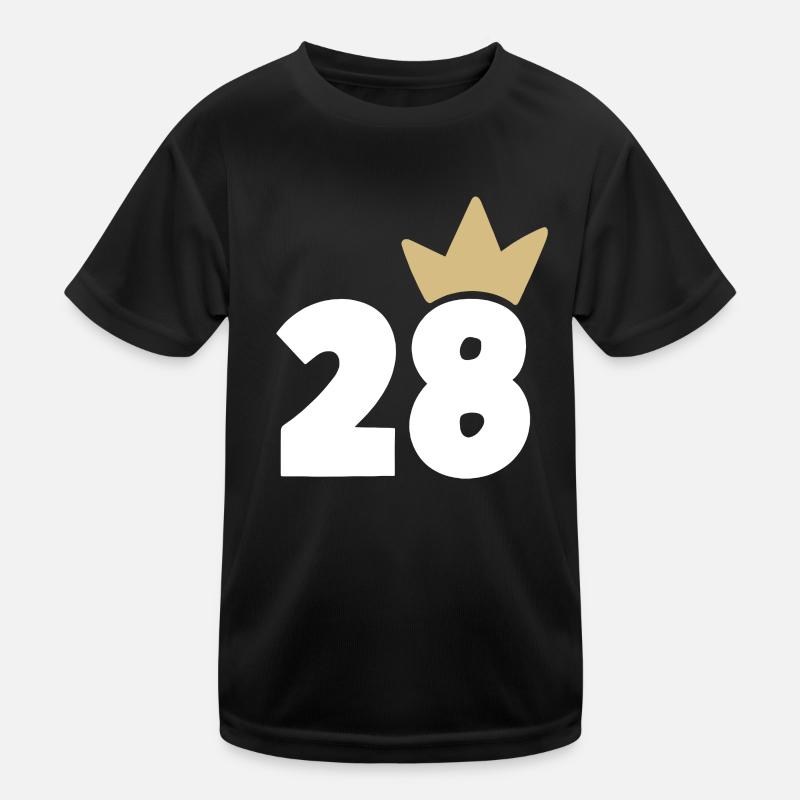 28 Krone Nummer 28 Kinder Funktions-T-Shirt