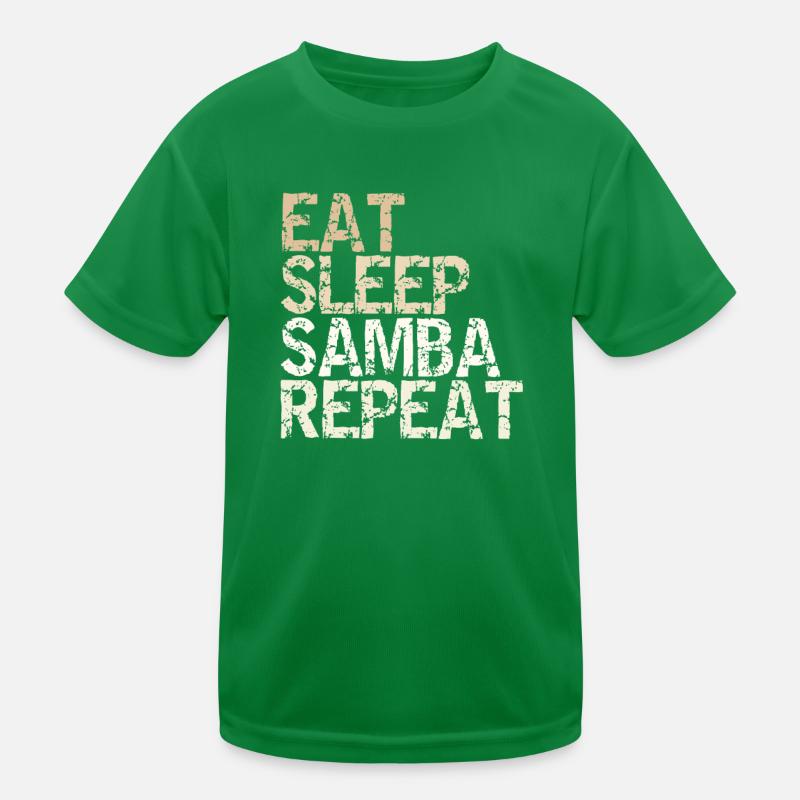 Eat Sleep Samba Repeat vintage dancer saying Kids Functional T-Shirt