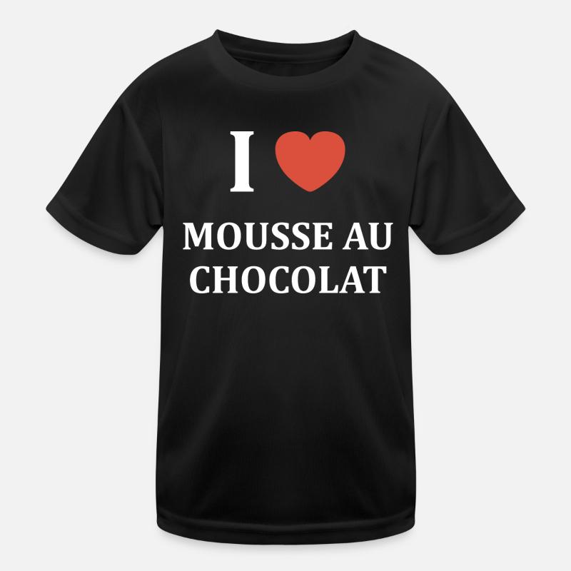 i love mousse au chocolat T-shirt sport Enfant