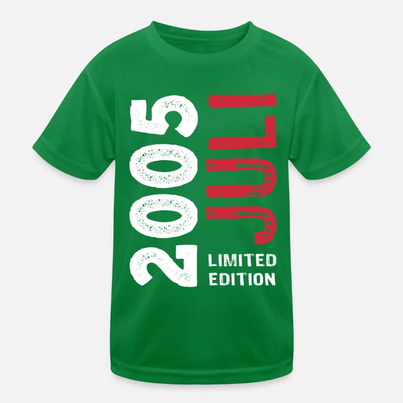 Limited Edition Juli 2005 - Geburtstag - Geschenk Kinder Funktions-T-Shirt