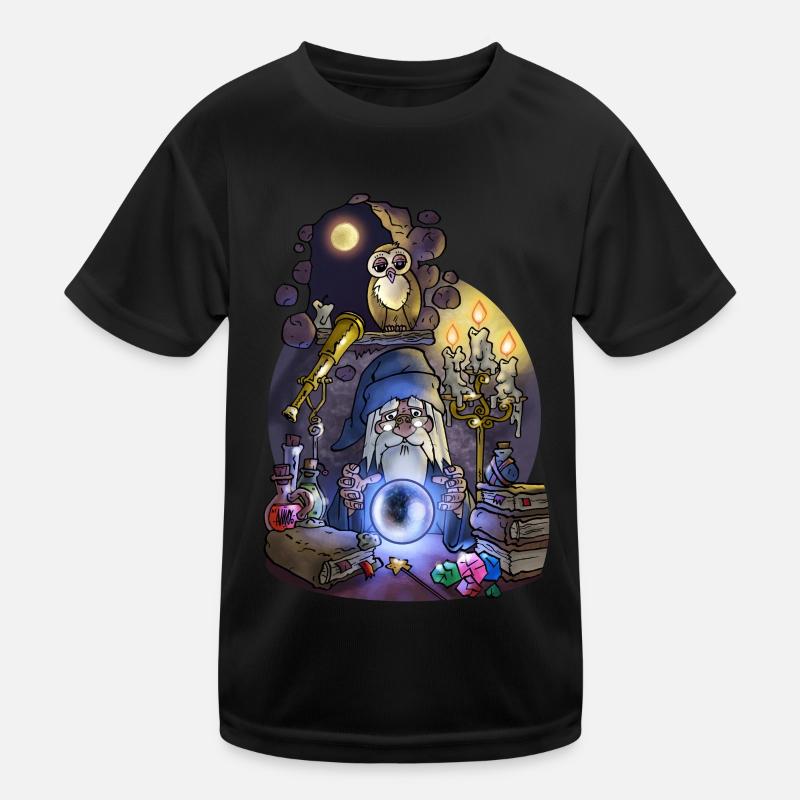 Geschäftiger Zauberer Kinder Funktions-T-Shirt