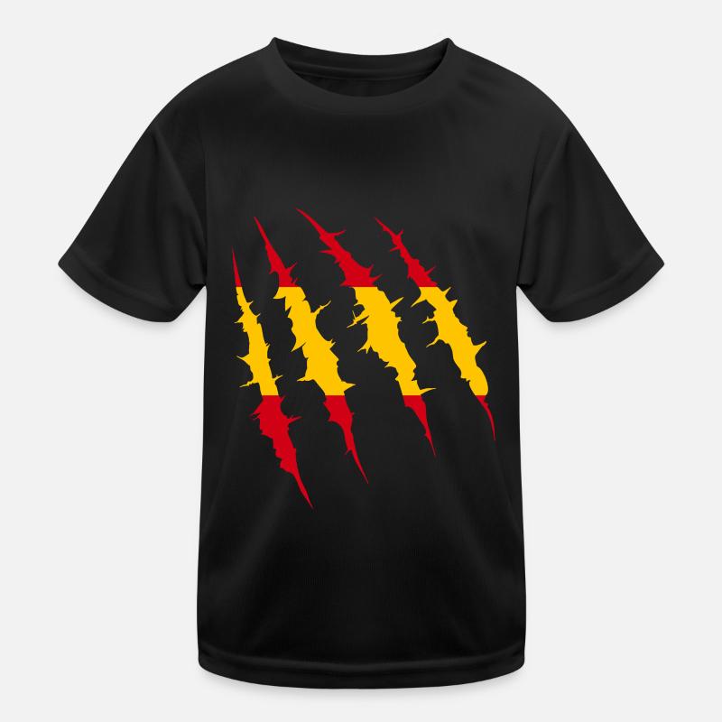 Espagne drapeau de griffe pays drapeau de l’équipe fan T-shirt sport Enfant
