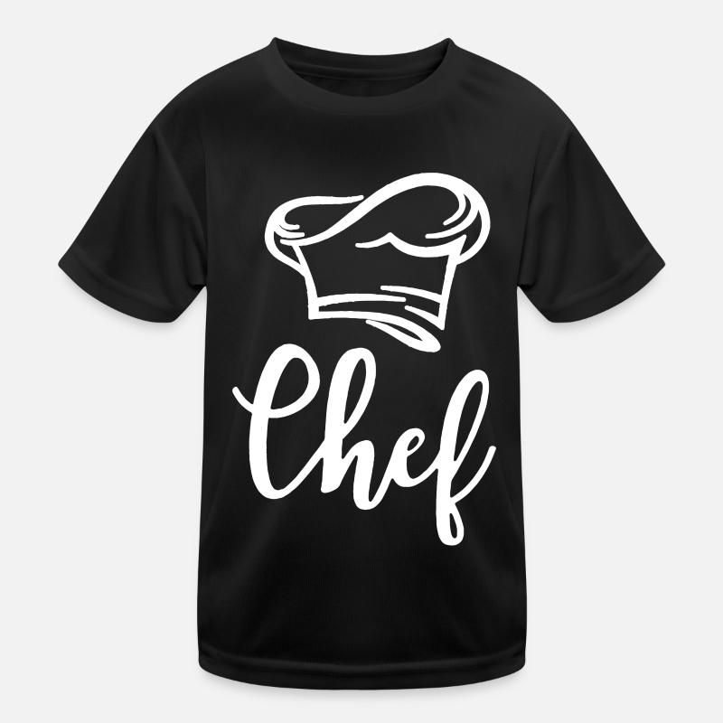 Chef Koch Küchenchef Kinder Funktions-T-Shirt