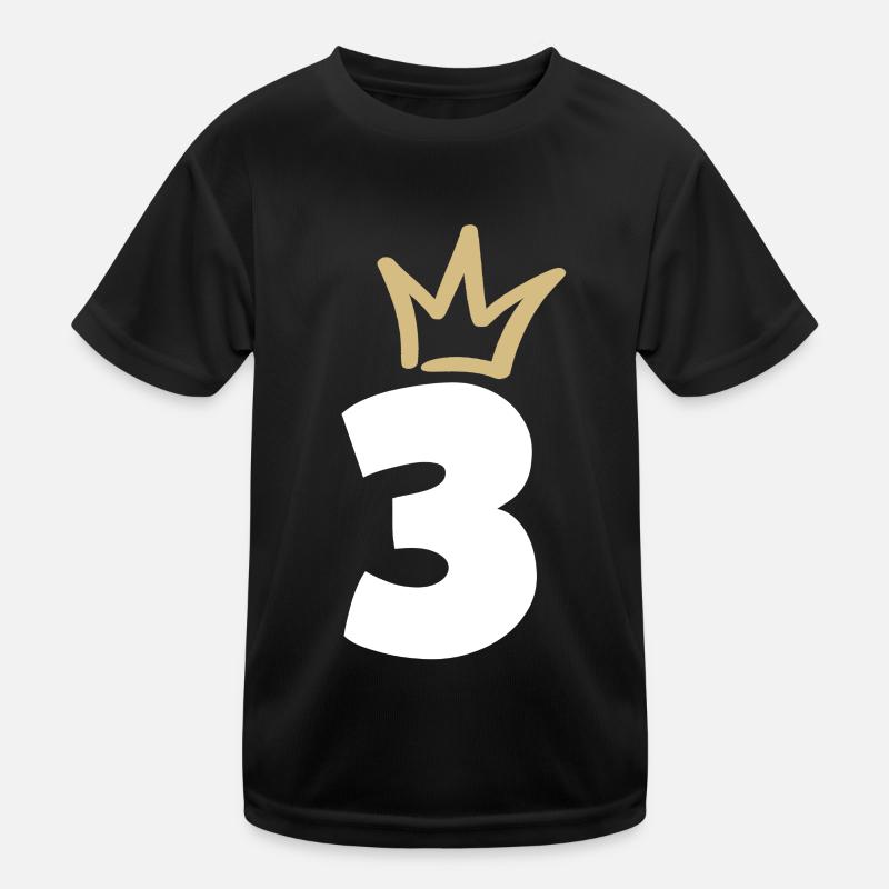NUMMER DREI 3 Krone Kinder Funktions-T-Shirt