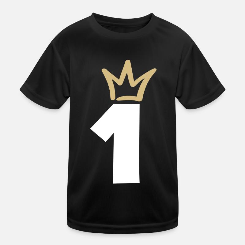 NUMMER EINS 1 Champion Krone Kinder Funktions-T-Shirt