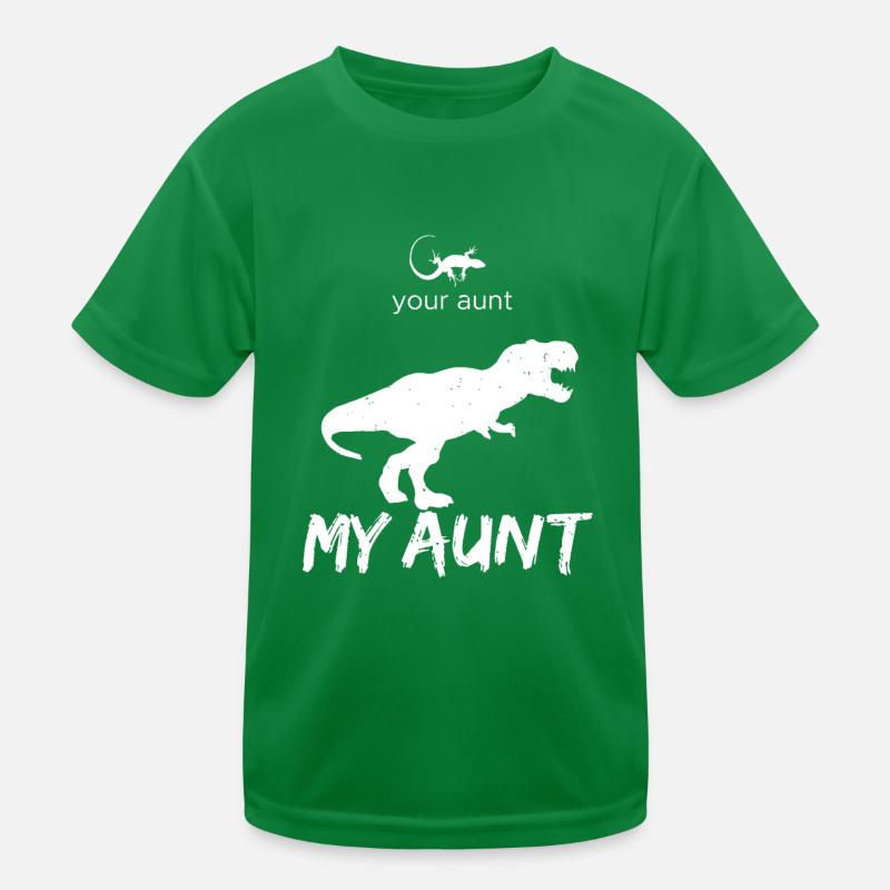Your Aunt My Aunt Funny Lizard Cute Dinosaur Kids Functional T-Shirt