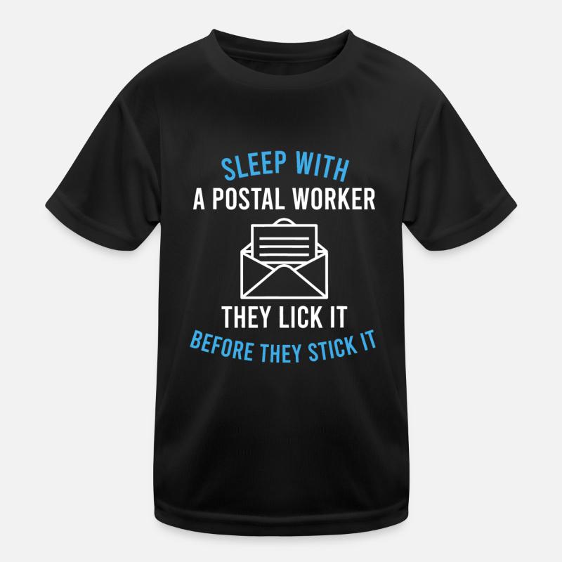 Amerikanischer Postangestellter schläft mit einem Postboten Kinder Funktions-T-Shirt