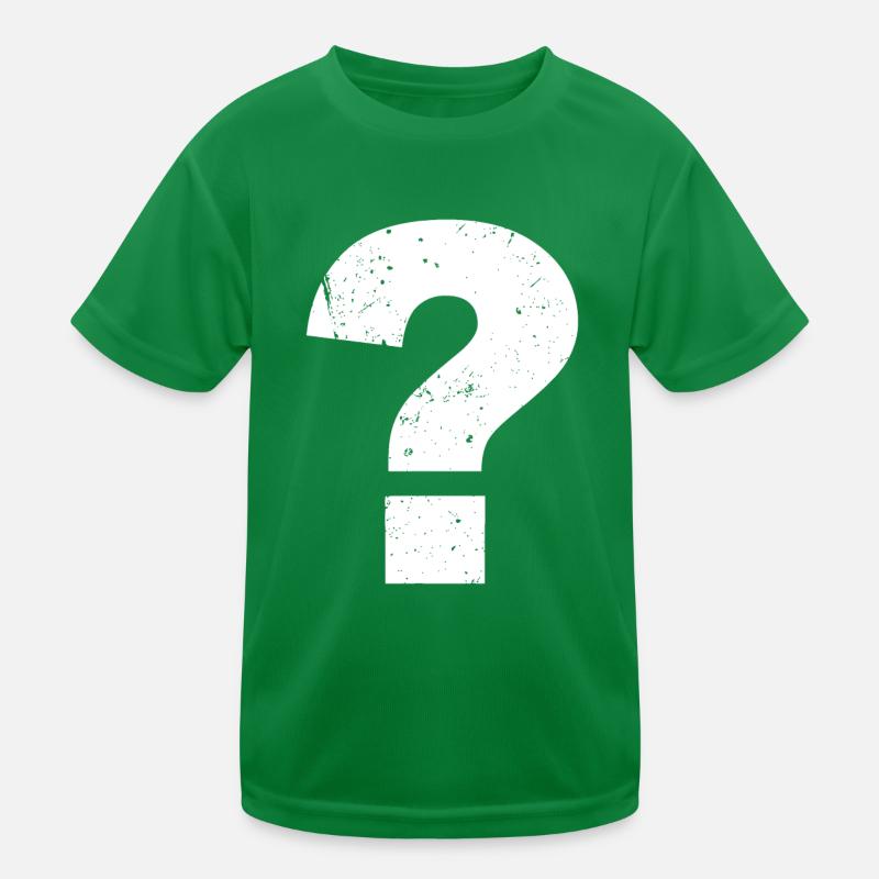 Question mark funny Questionmark Kids Functional T-Shirt