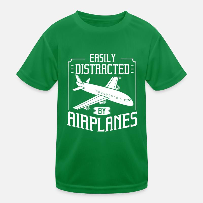 Pilot Flugzeug Geschenk Lustig Flughafen Luftfahrt Kinder Funktions-T-Shirt