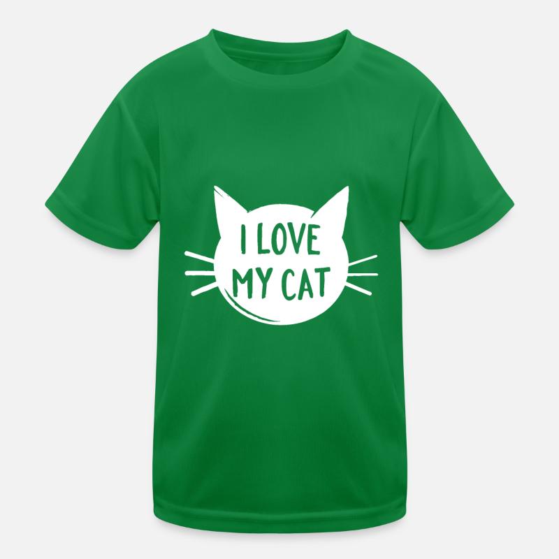 J’aime mon chat T-shirt sport Enfant