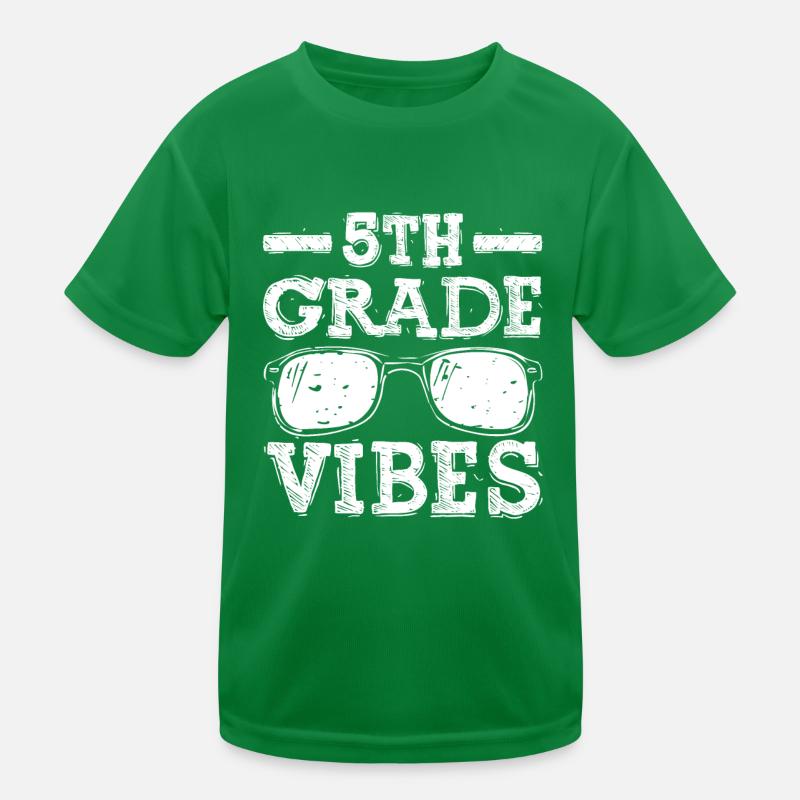 Back To School 5th Grade Vibes Kids Functional T-Shirt