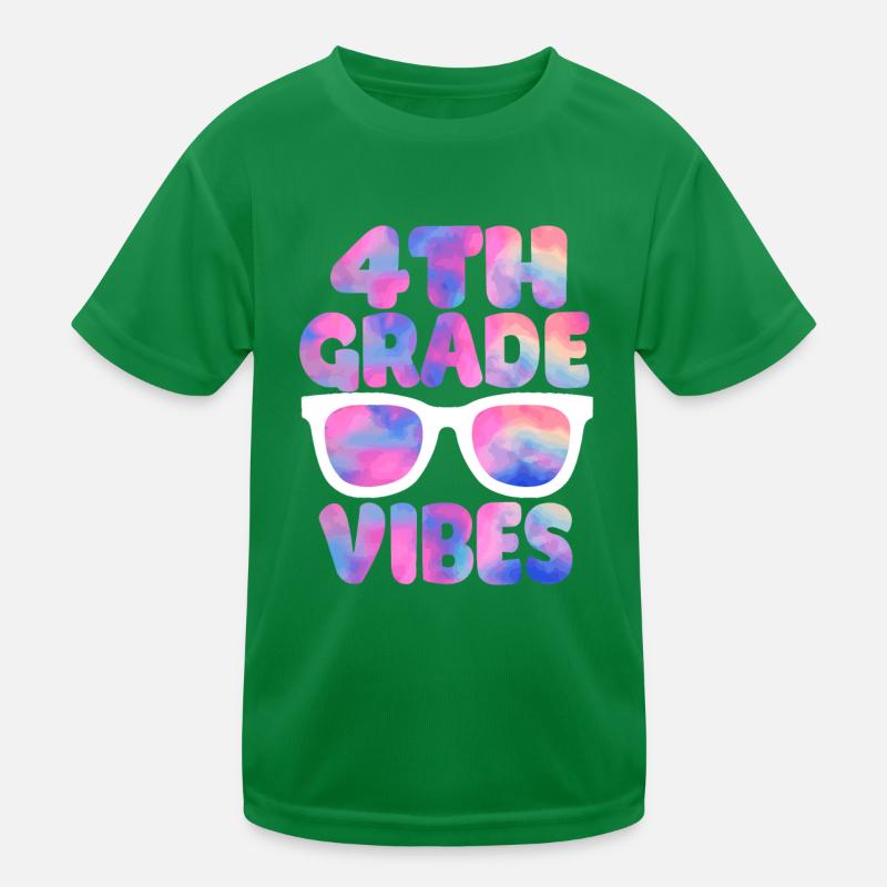 Back To School 4th Grade Vibes Kids Functional T-Shirt