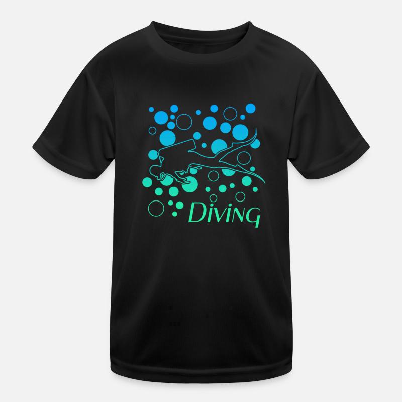Diving Taucher Geschenkidee Scuba Kinder Funktions-T-Shirt