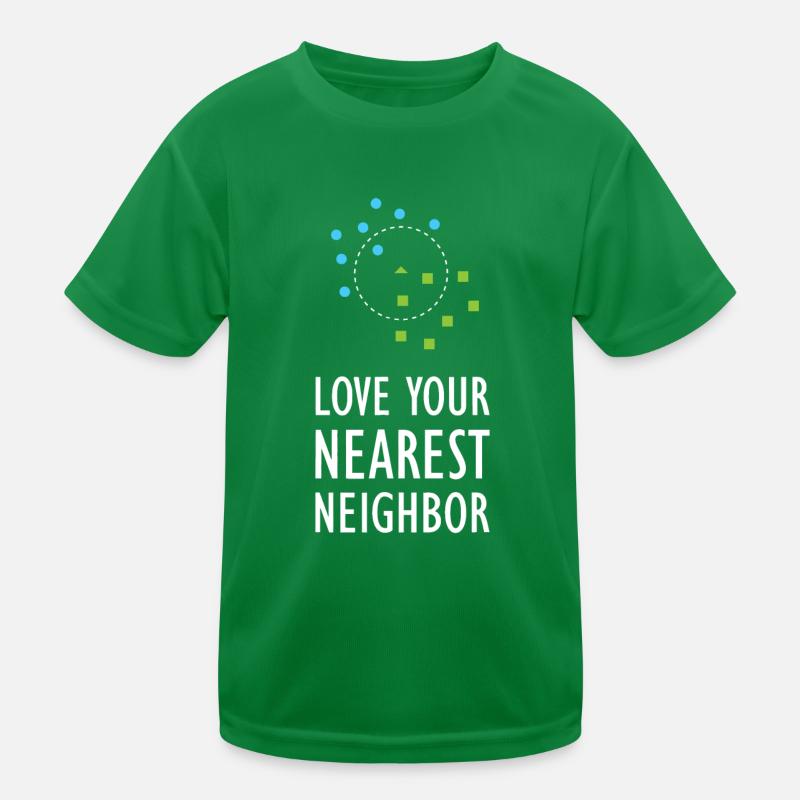 Maschinelles Lernen, Nächstester Nachbar, Algorithmus, KI-Kunst Kinder Funktions-T-Shirt