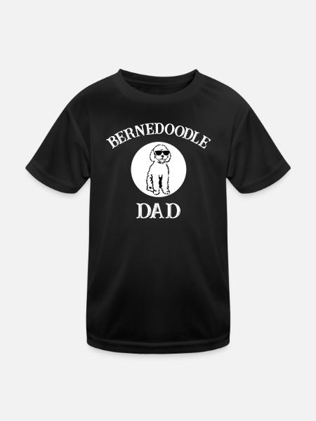 Bernedoodle - Kids Functional T-Shirt - black - Front