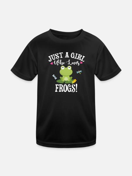 Frog - Kids Functional T-Shirt - black - Front