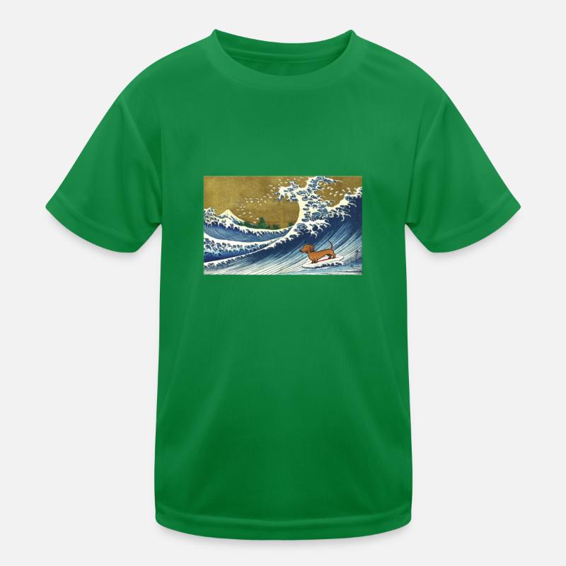 Dackel Kinder Funktions-T-Shirt