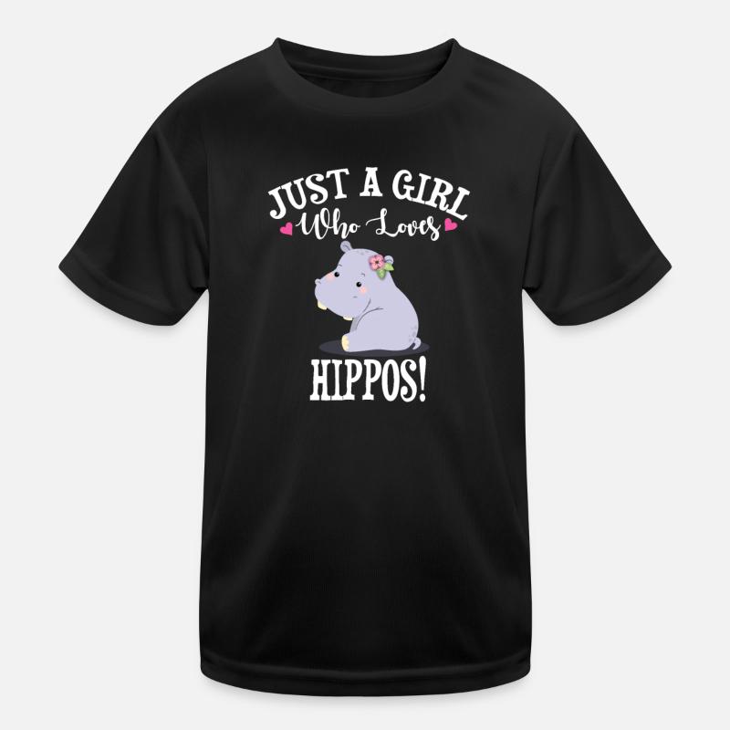 Nilpferd Kinder Funktions-T-Shirt