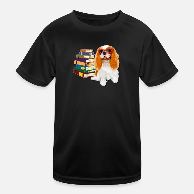 Cavalier King Charles Spaniel - Maglietta sportiva per bambini - nero
