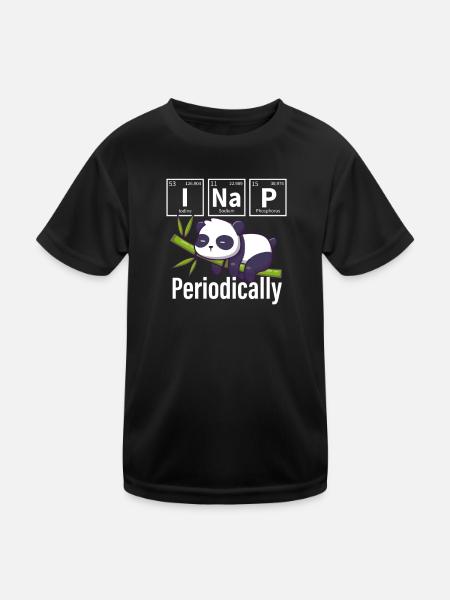 Panda - T-shirt sport Enfant - noir - Devant