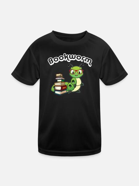 Rat de bibliothèque - T-shirt sport Enfant - noir - Devant