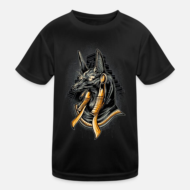 Anubis Ancient Egypt God Illustration Kids Functional T-Shirt