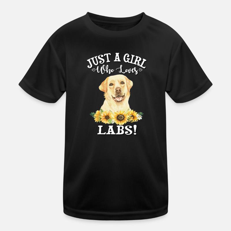 Gelbes Labor Kinder Funktions-T-Shirt