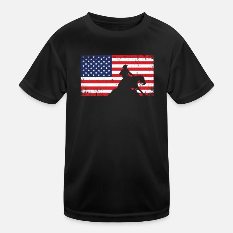 Cheval de reining T-shirt sport Enfant