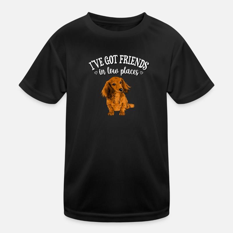 Teckel à poil long T-shirt sport Enfant