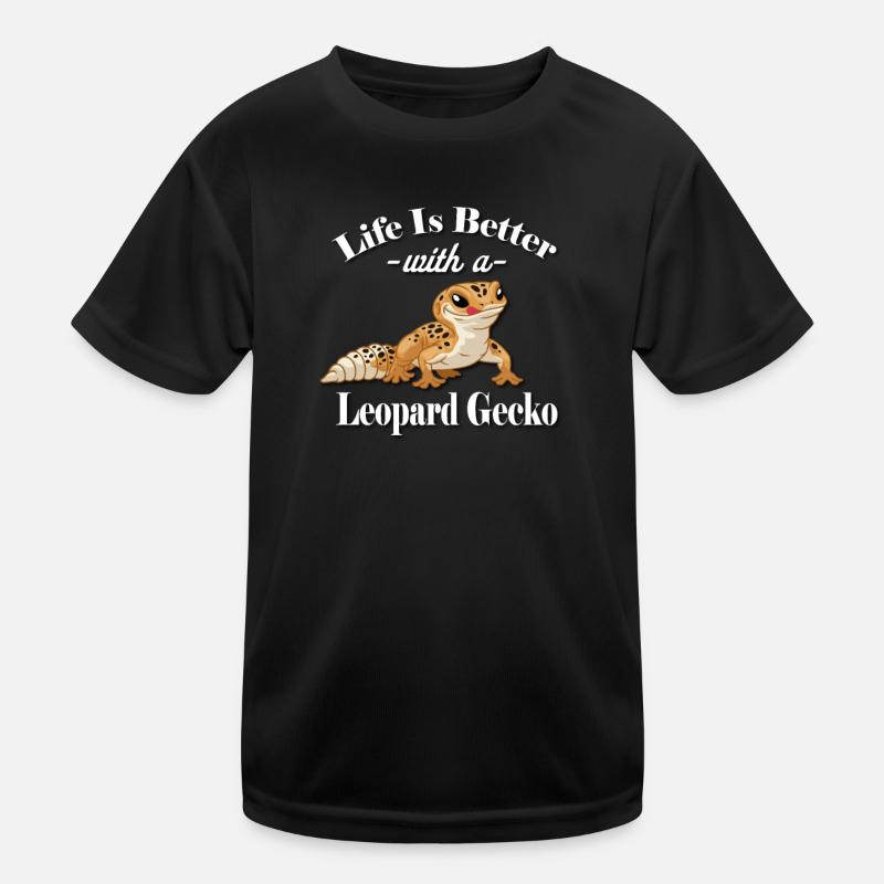 Leopardgecko Kinder Funktions-T-Shirt