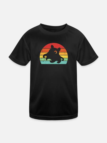 Poulpe Dumbo - T-shirt sport Enfant - noir - Devant