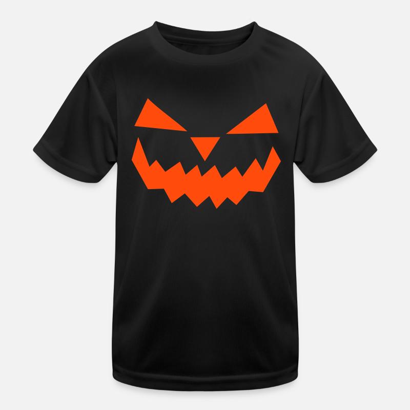 Halloween Pumpkin Face Evil Scary T-shirt sport Enfant