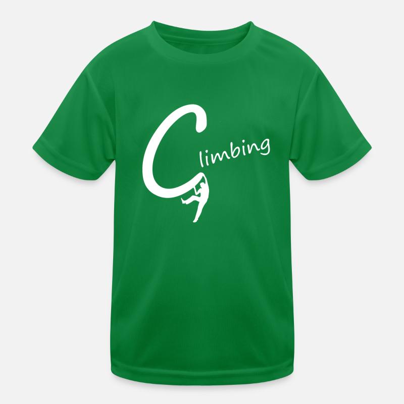climbing klettern Kinder Funktions-T-Shirt