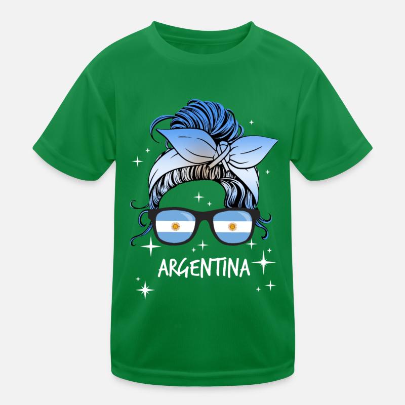 Argentinien Kinder Funktions-T-Shirt