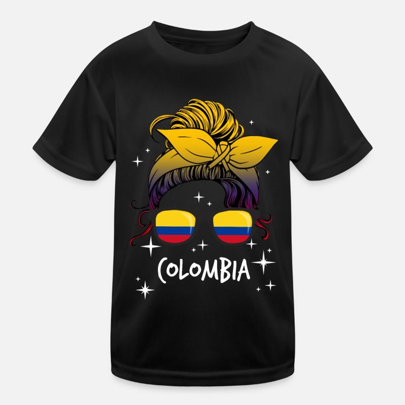 Kolumbien Kinder Funktions-T-Shirt