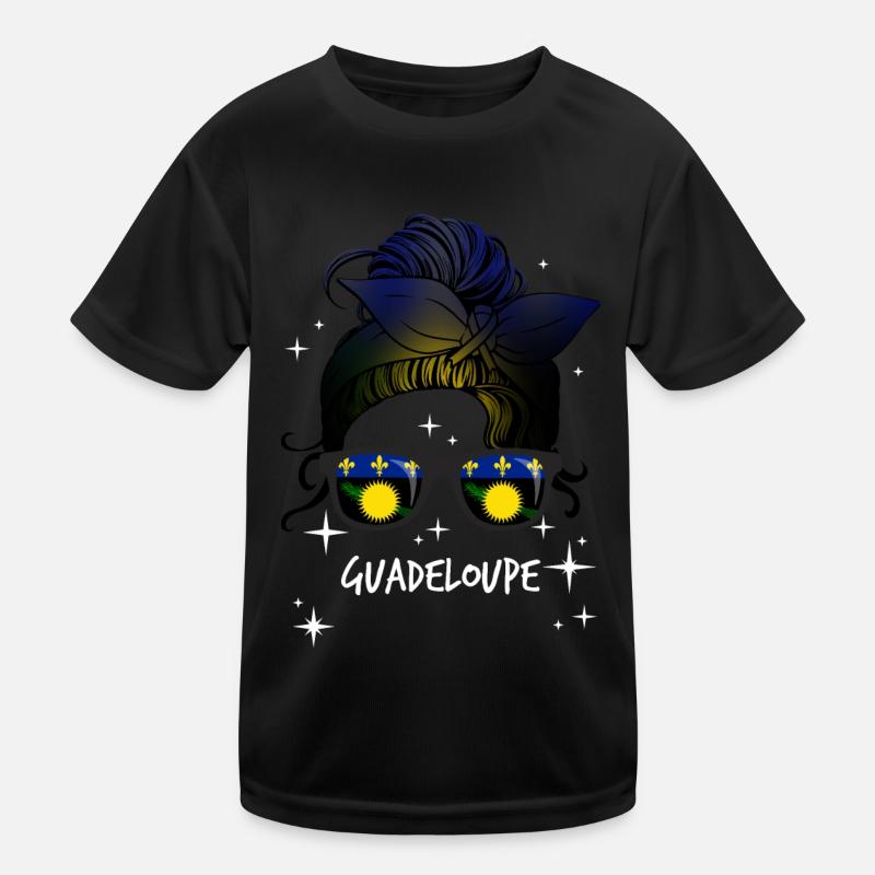 Guadeloupe Kinder Funktions-T-Shirt