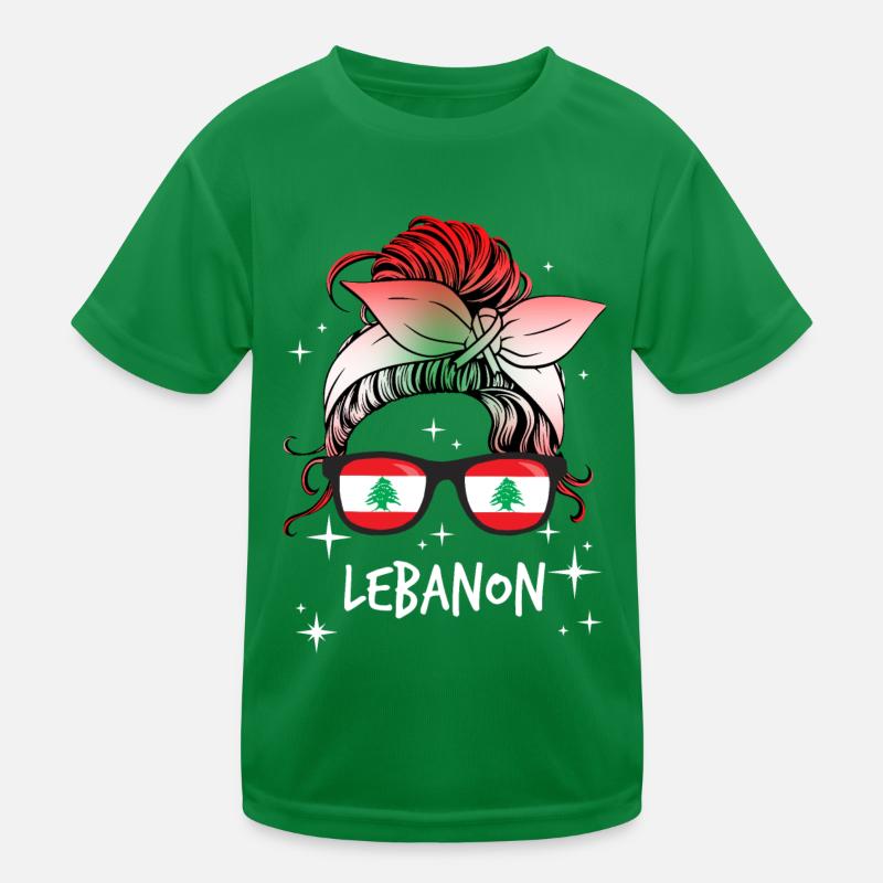 Libanon Kinder Funktions-T-Shirt