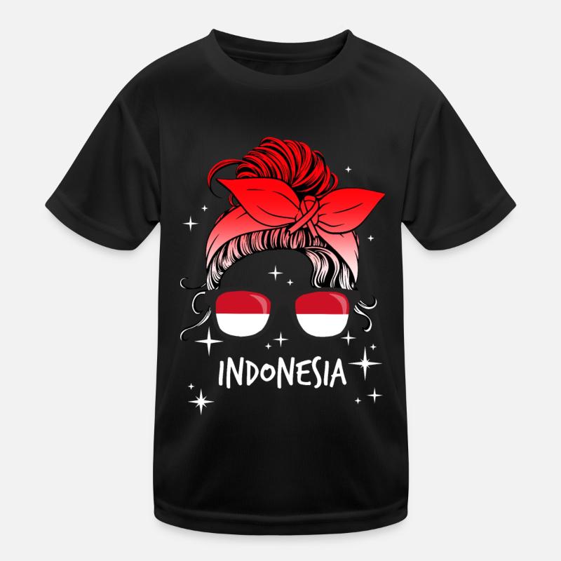 Indonesien Kinder Funktions-T-Shirt