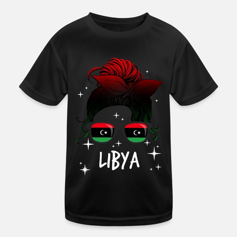 Libyen Kinder Funktions-T-Shirt