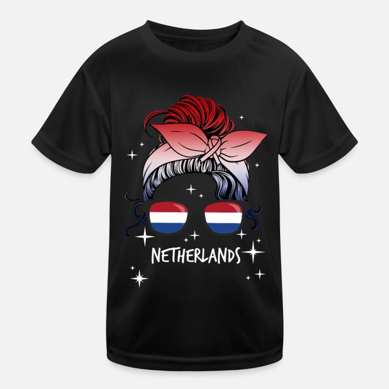 Niederlande Kinder Funktions-T-Shirt