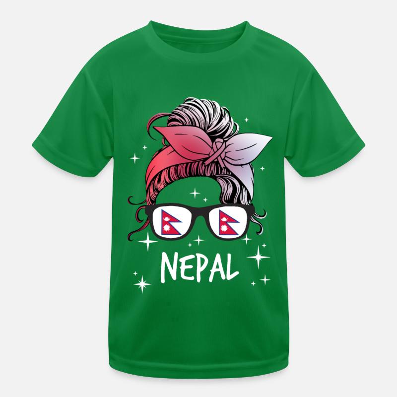 Nepal Kinder Funktions-T-Shirt