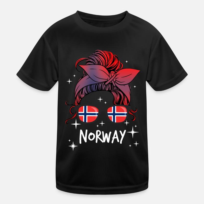 Norwegen Kinder Funktions-T-Shirt