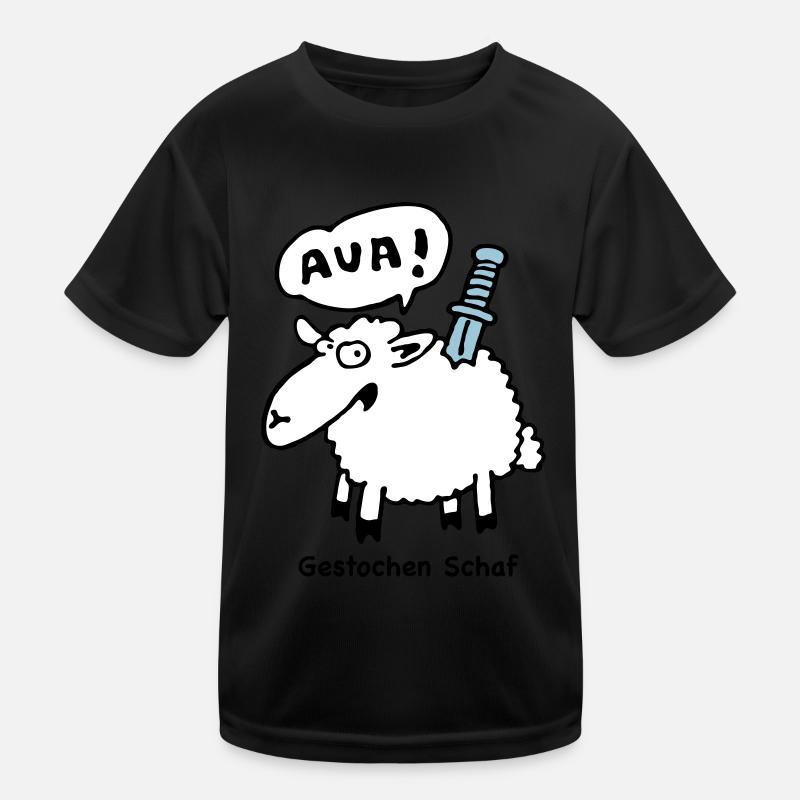 gestochen_schaf Kinder Funktions-T-Shirt