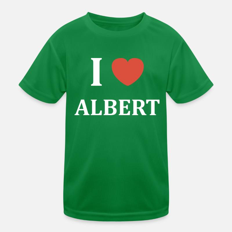 i love Albert T-shirt sport Enfant