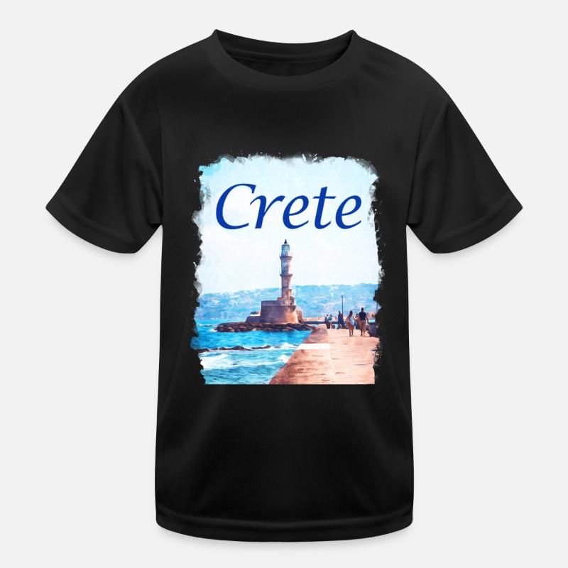 Crete - Kreta Kinder Funktions-T-Shirt