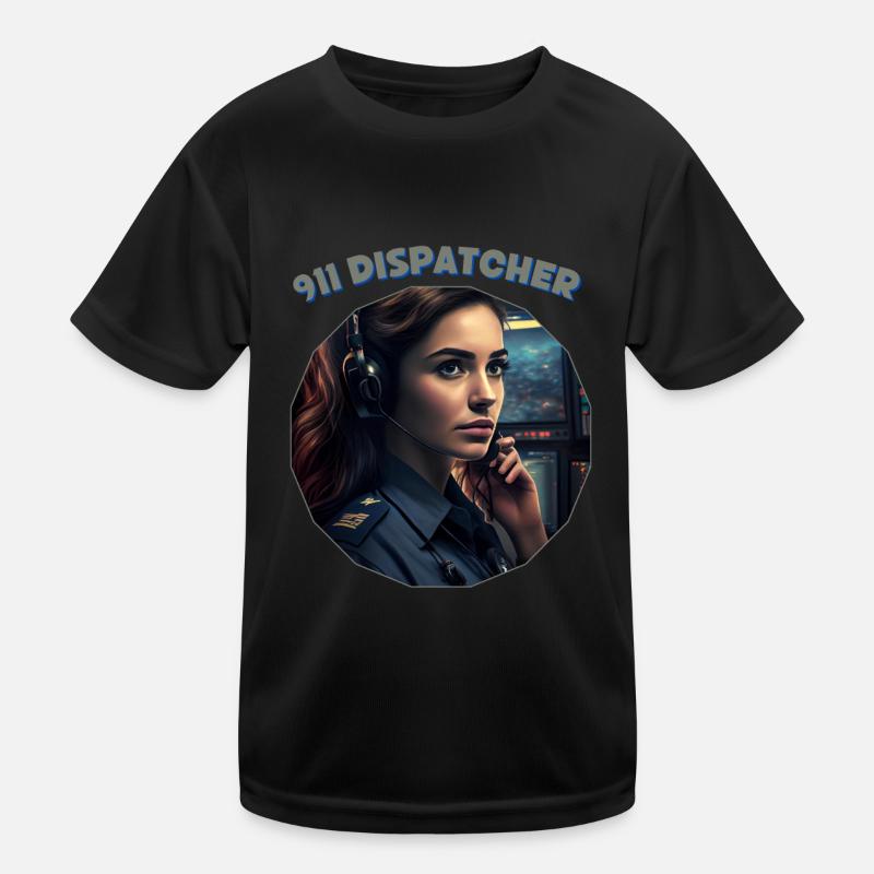 Thin Gold Line, women operator Kids Functional T-Shirt