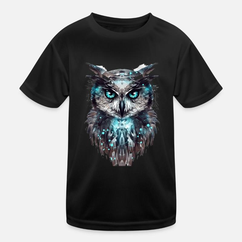 Cyber Owl Kids Functional T-Shirt