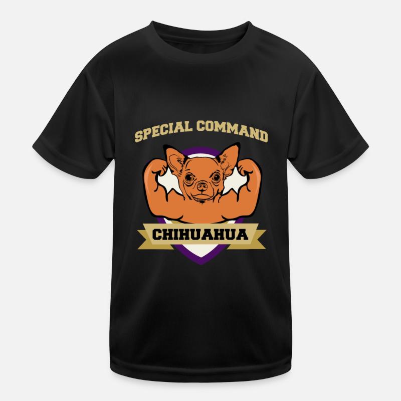 Special Command Chihuahua Kids Functional T-Shirt