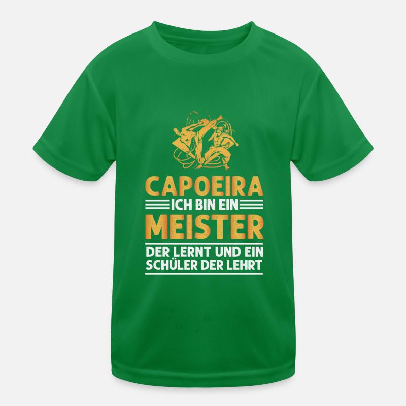 Capoeira Master and Student Kids Functional T-Shirt